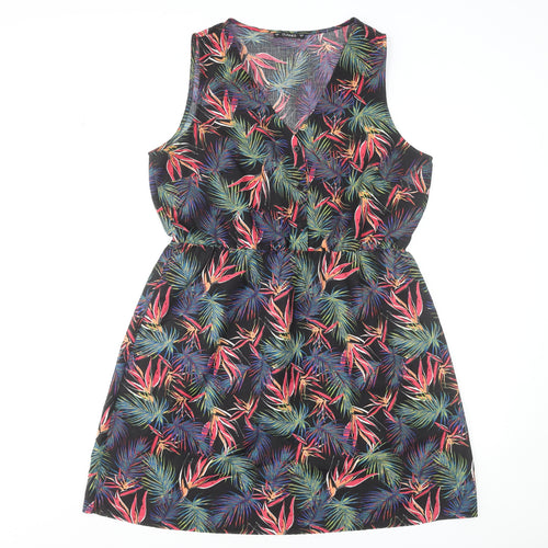 St. Bernard for Dunnes Stores Women's Multicoloured Tropical A-Line Sleeveless Dress L