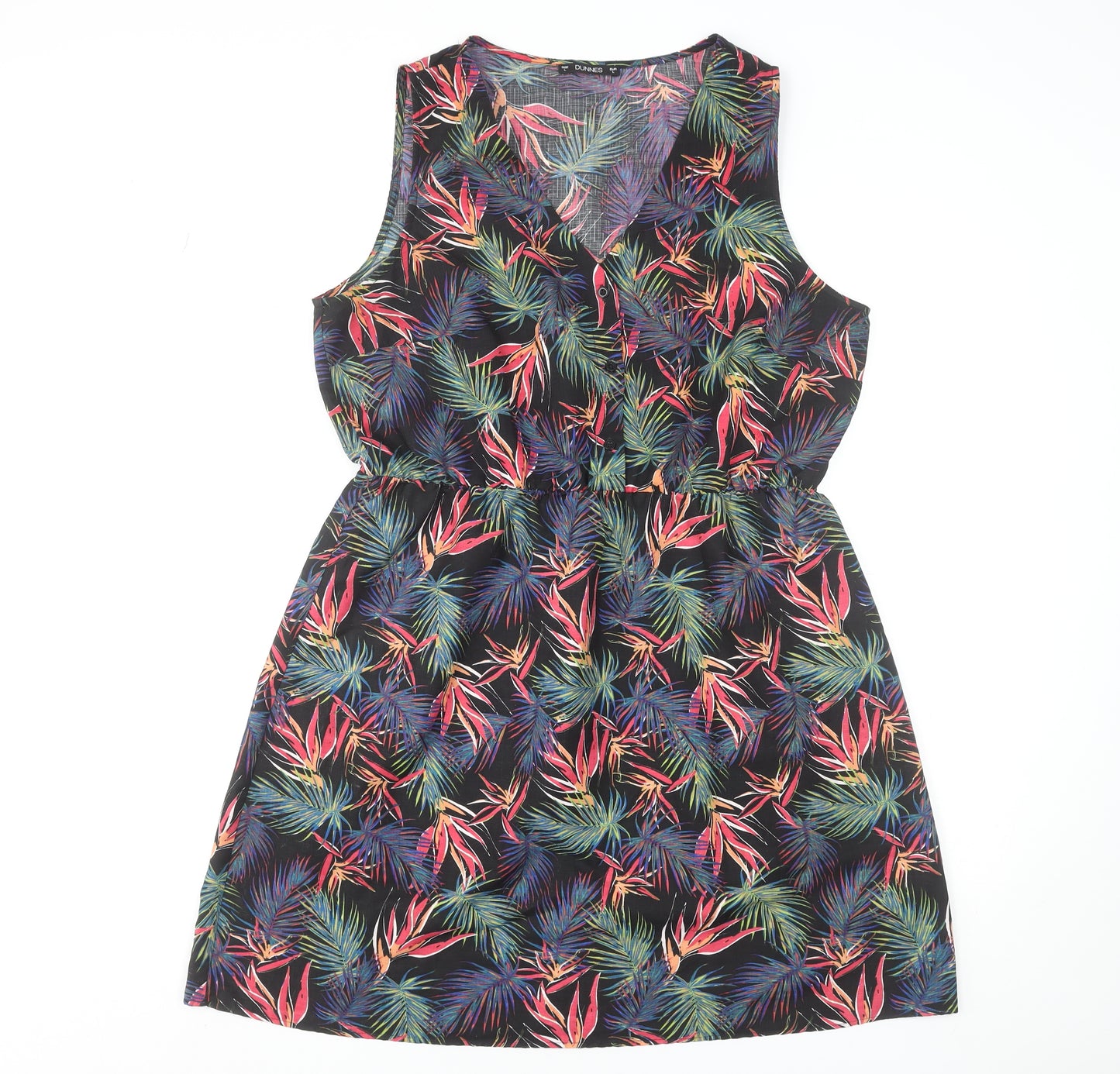 St. Bernard for Dunnes Stores Women's Multicoloured Tropical A-Line Sleeveless Dress L