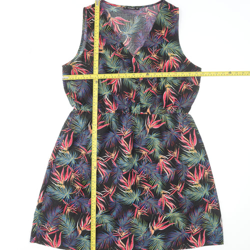 St. Bernard for Dunnes Stores Women's Multicoloured Tropical A-Line Sleeveless Dress L