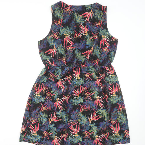 St. Bernard for Dunnes Stores Women's Multicoloured Tropical A-Line Sleeveless Dress L