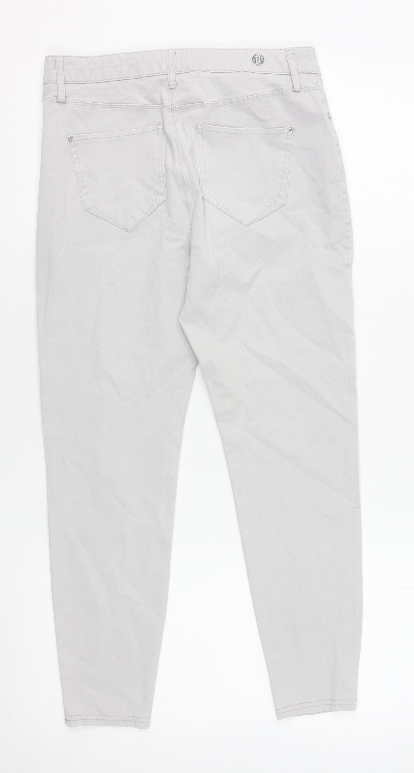 River Island Women Grey Skinny Stretch Jeans Size 10R