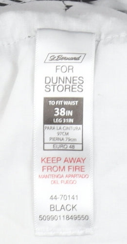 St. Bernard for Dunnes Stores Men's Black 38in Regular Fit Dress Pants