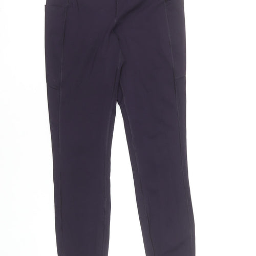 Marks and Spencer Women Black Leggings Size 8 High Waist Stretch Activewear