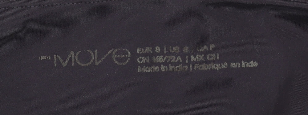 Marks and Spencer Women Black Leggings Size 8 High Waist Stretch Activewear