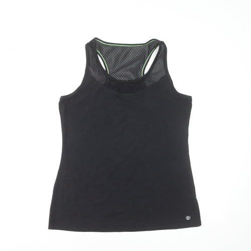 St. Bernard Women’s Black Racerback Tank Top Size 12 Sports Activewear