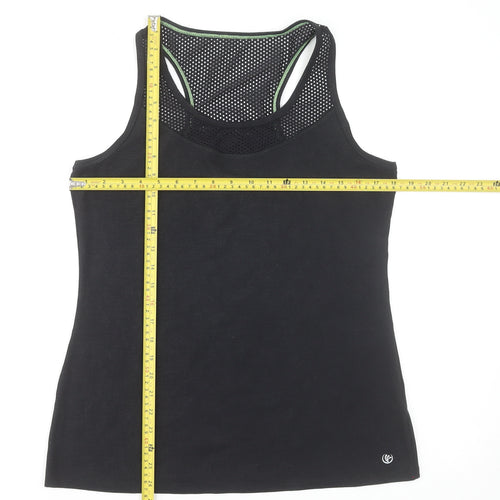 St. Bernard Women’s Black Racerback Tank Top Size 12 Sports Activewear
