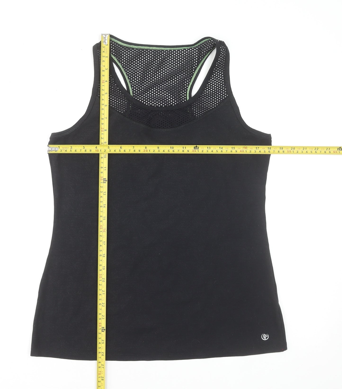 St. Bernard Women’s Black Racerback Tank Top Size 12 Sports Activewear