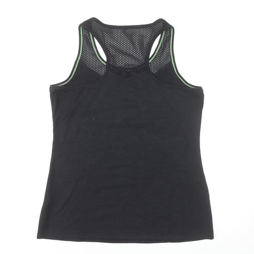 St. Bernard Women’s Black Racerback Tank Top Size 12 Sports Activewear