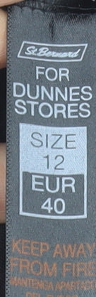 St. Bernard Women’s Black Racerback Tank Top Size 12 Sports Activewear