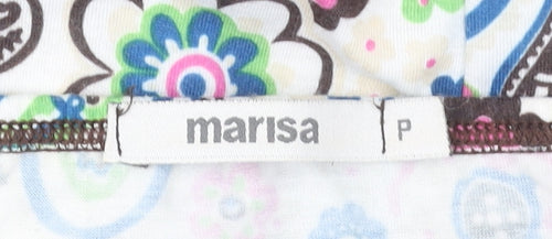 Marisa Women's Multicoloured Paisley Floral Peasant Midi Skirt Size 12