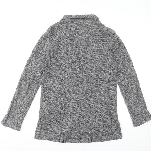 H&M Divided Women’s Grey Knit Cotton Blend Coatigan Size 8