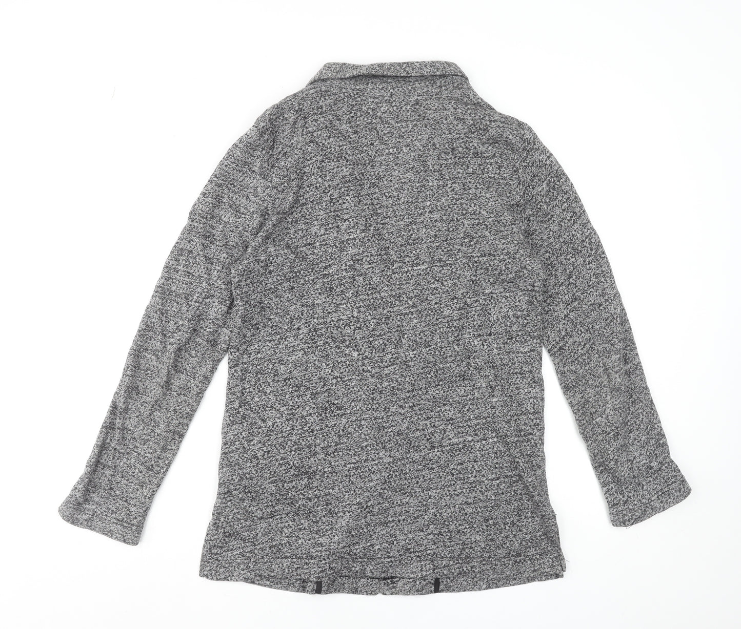 H&M Divided Women’s Grey Knit Cotton Blend Coatigan Size 8