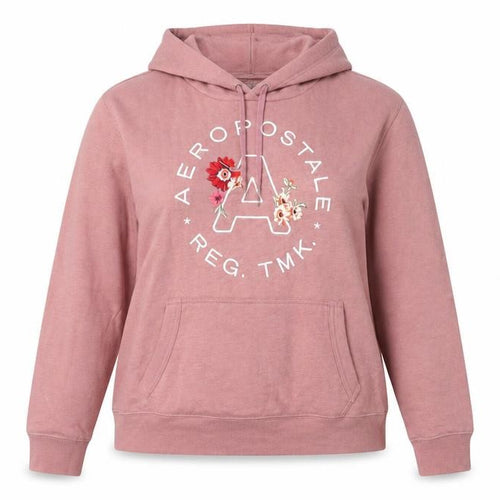 Aeropostale Women’s Pink Pullover Hoodie XL Embroidered Logo