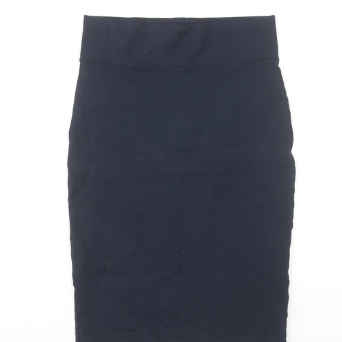 Forever 21 Women Black M Jersey Pencil Skirt High Waist Stretch