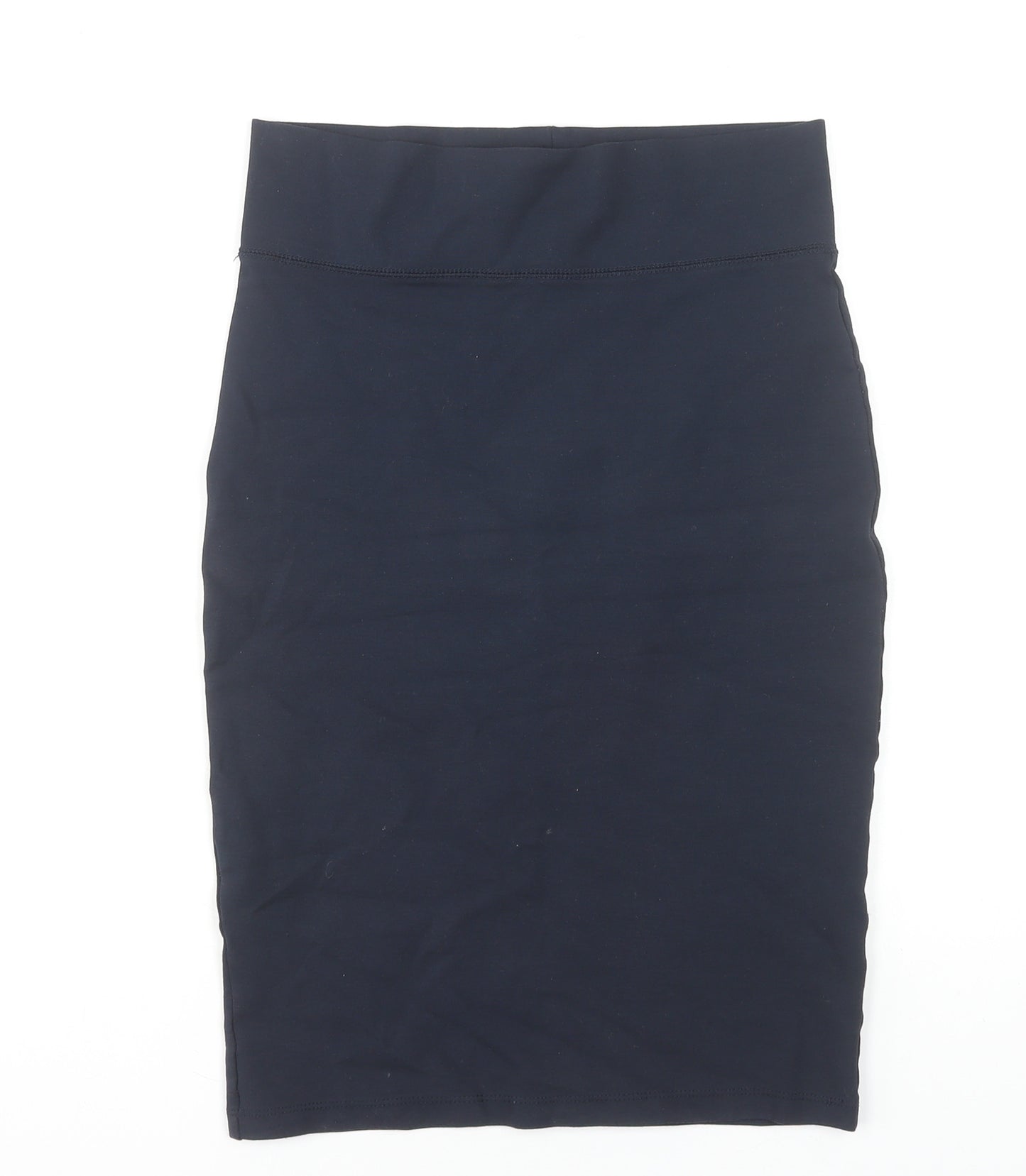 Forever 21 Women Black M Jersey Pencil Skirt High Waist Stretch