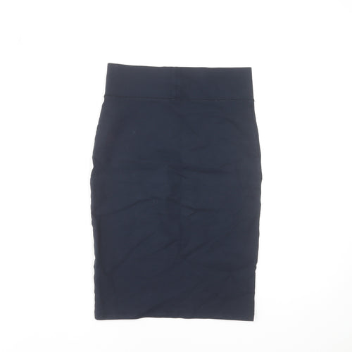 Forever 21 Women Black M Jersey Pencil Skirt High Waist Stretch