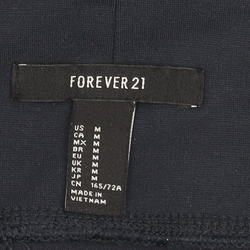 Forever 21 Women Black M Jersey Pencil Skirt High Waist Stretch