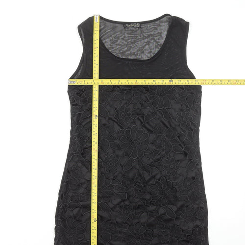 Aed London Women's Black Floral Lace Tank Top Size M