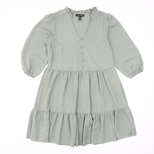 New Look Women's Green Knee Length Smock Dress Size 8