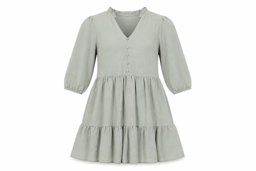 New Look Women's Green Knee Length Smock Dress Size 8