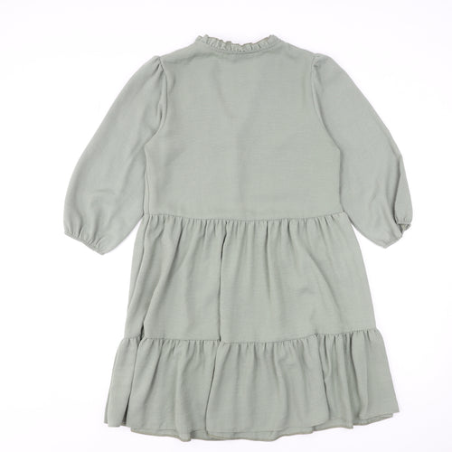 New Look Women's Green Knee Length Smock Dress Size 8