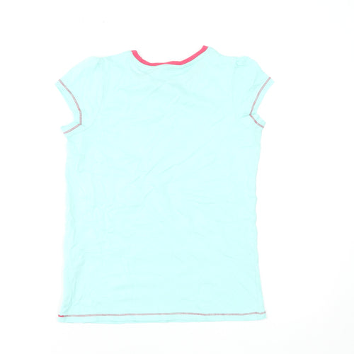 Harry Bear Girls Blue Cherry Print Cotton T-Shirt 10-11 Years