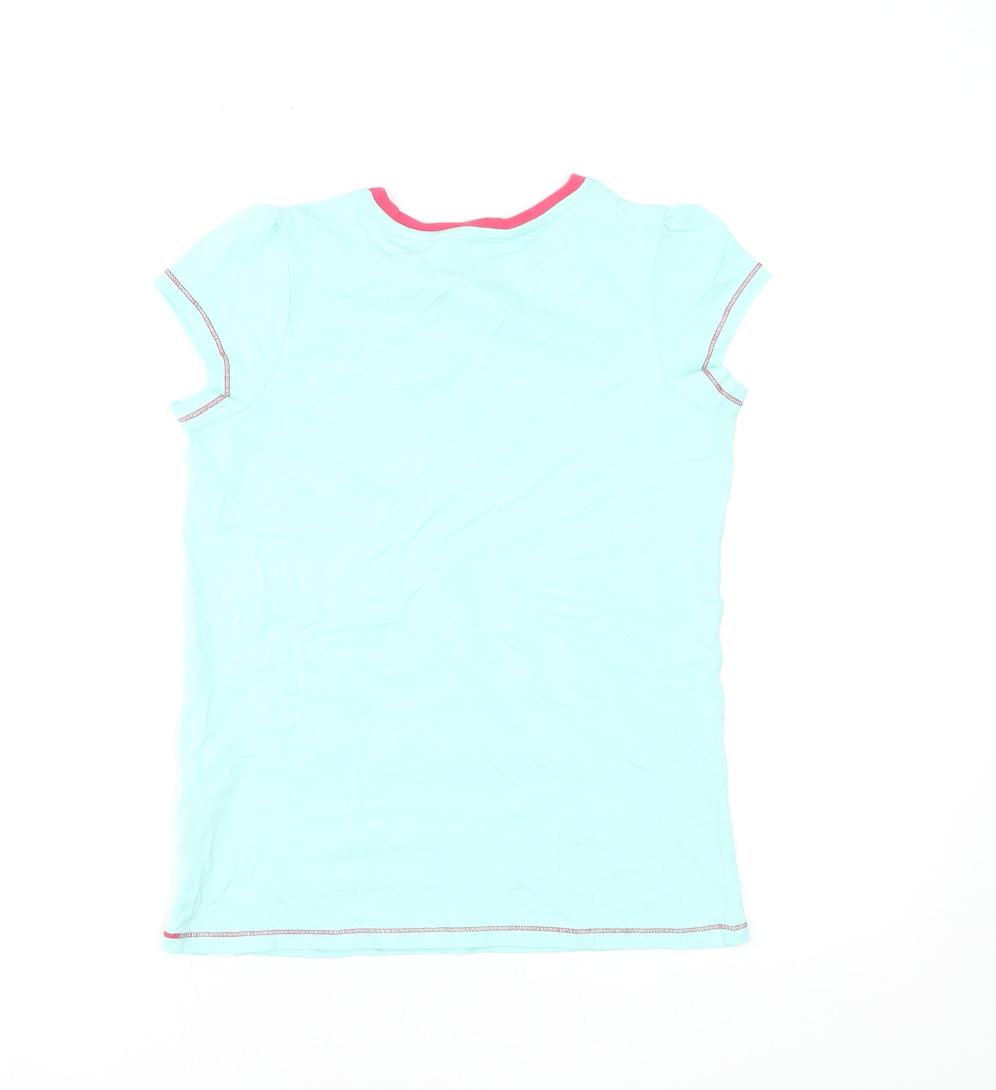Harry Bear Girls Blue Cherry Print Cotton T-Shirt 10-11 Years