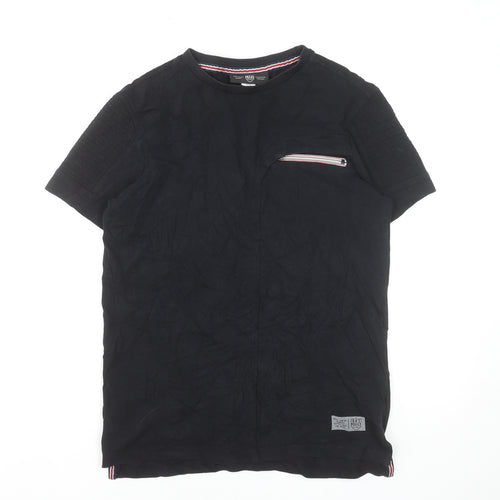 883 Police Men's Black Slim Fit Cotton Short Sleeve T-Shirt Size S