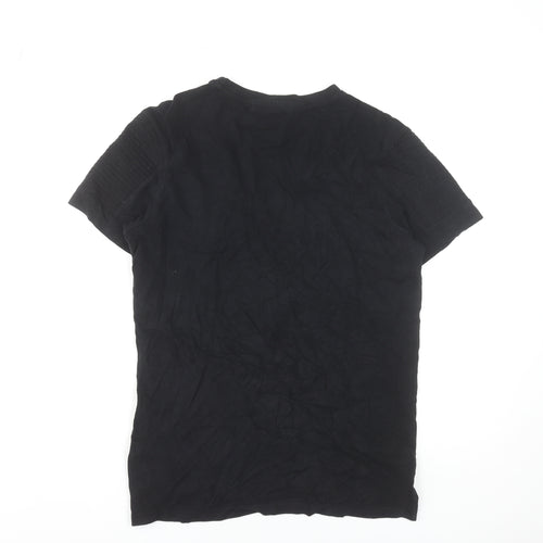 883 Police Men's Black Slim Fit Cotton Short Sleeve T-Shirt Size S