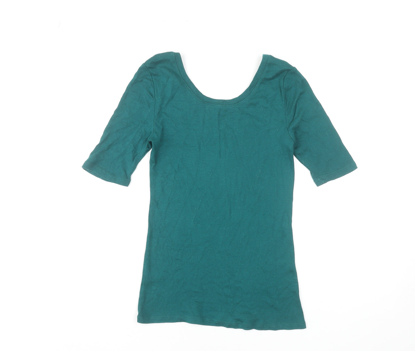 Gap Women’s Green Supersoft Short Sleeve Scoop Neck T-Shirt Size S