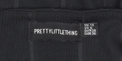 PrettyLittleThing Women’s Black Size 10 Bodycon Mini Dress