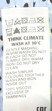 Marks and Spencer Women’s Blue Polka Dot Paperbag Shorts Size 12