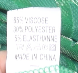 By Swan Paris Green Long Sleeve Bodysuit Women's Size M Floral Mesh Jumpsuit