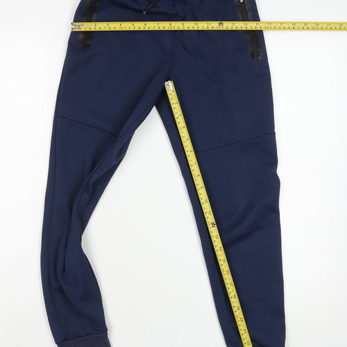 Dunnes Stores Boys Blue Jogger Activewear Trousers 28in Waist Polyester
