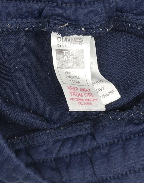 Dunnes Stores Boys Blue Jogger Activewear Trousers 28in Waist Polyester