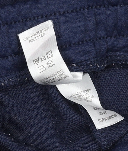 Dunnes Stores Boys Blue Jogger Activewear Trousers 28in Waist Polyester