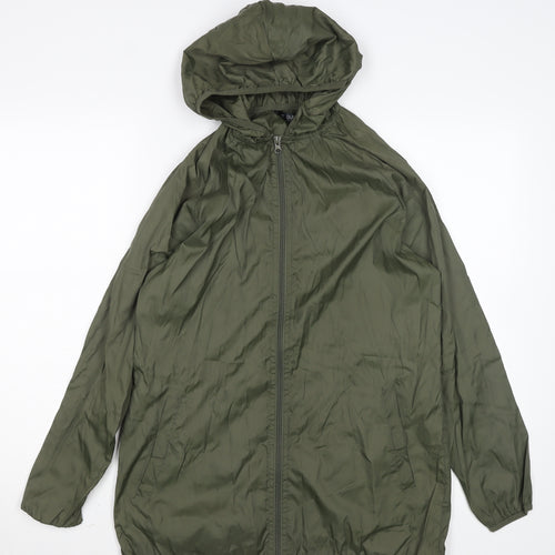 Dunnes Men’s Green Lightweight Hooded Windbreaker Jacket Size S