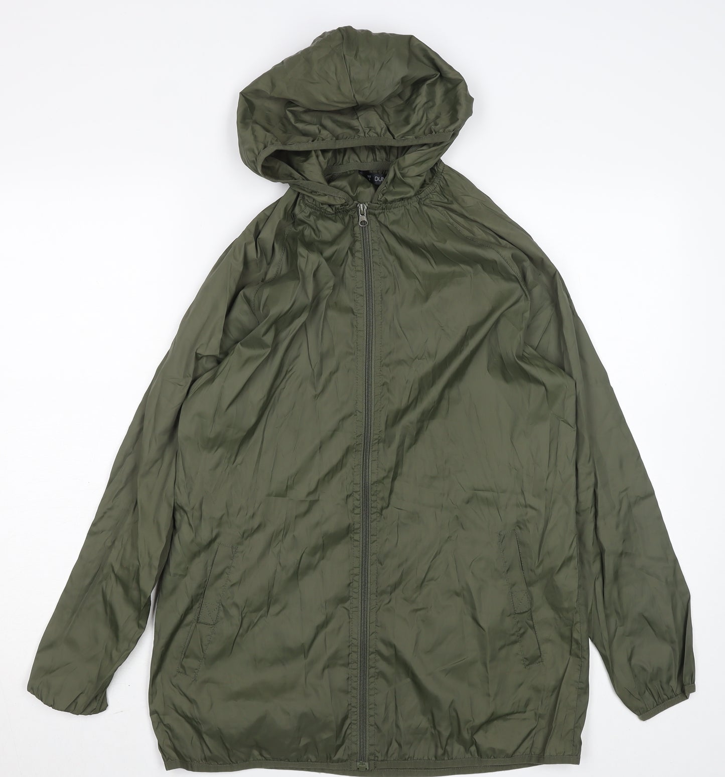 Dunnes Men’s Green Lightweight Hooded Windbreaker Jacket Size S