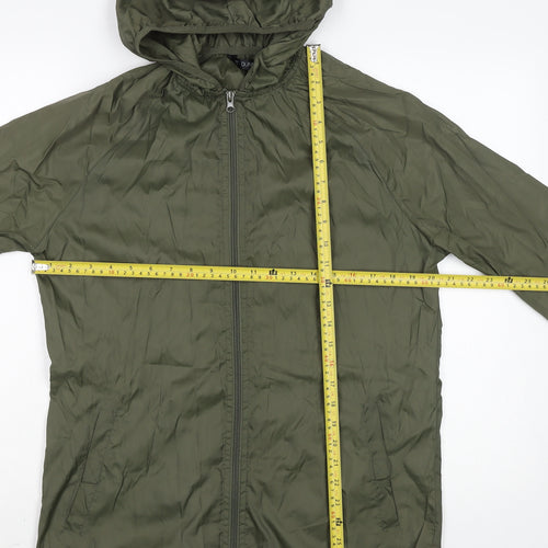 Dunnes Men’s Green Lightweight Hooded Windbreaker Jacket Size S