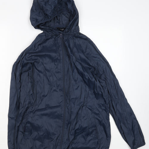 Dunnes Stores Men's Blue S Lightweight Hooded Windbreaker Jacket