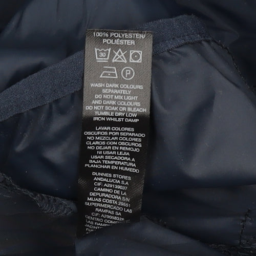 Dunnes Stores Men's Blue S Lightweight Hooded Windbreaker Jacket