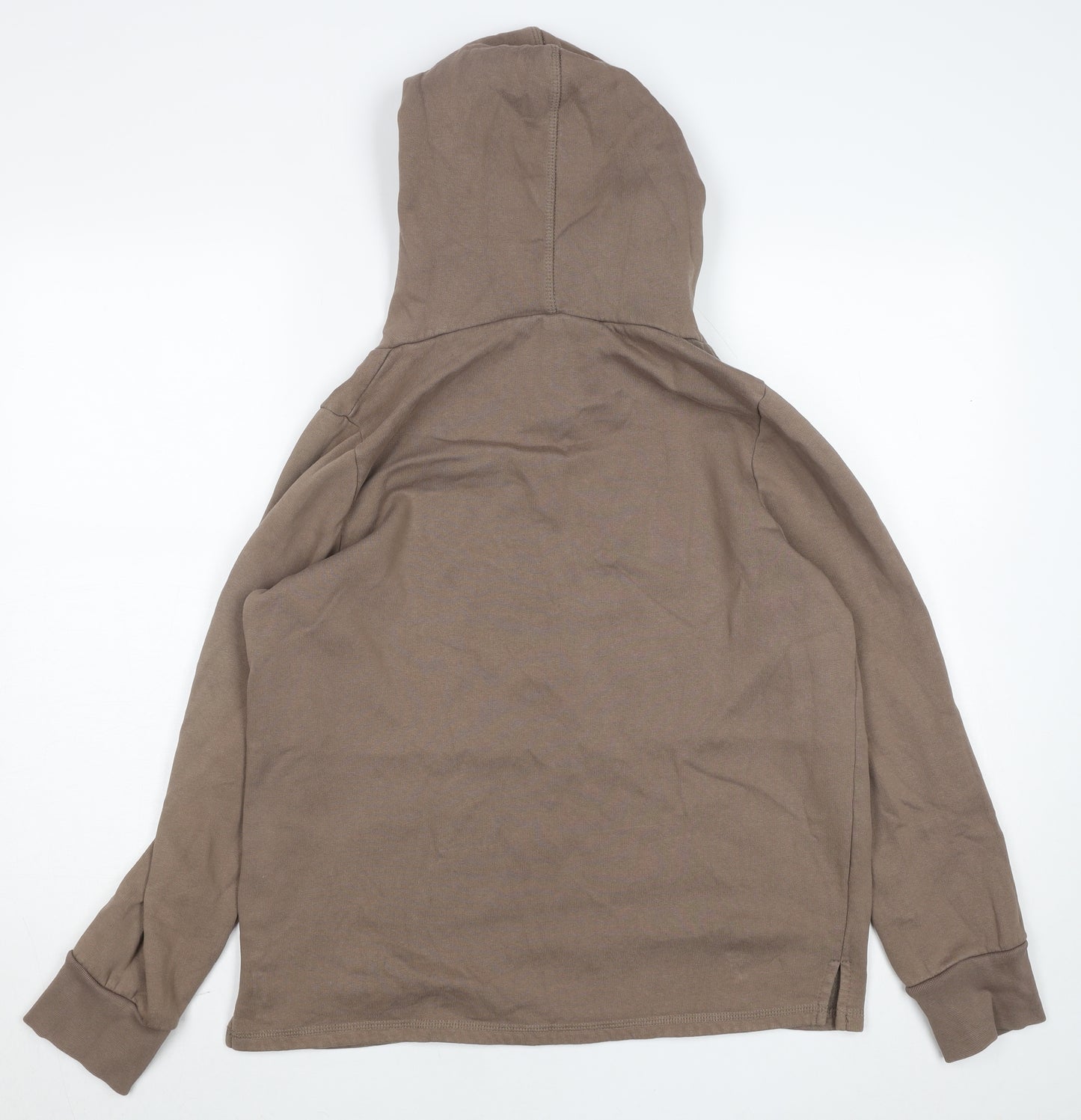 No.77 Ath Avenue Brown Pullover Hoodie Women M Casual Cotton Blend