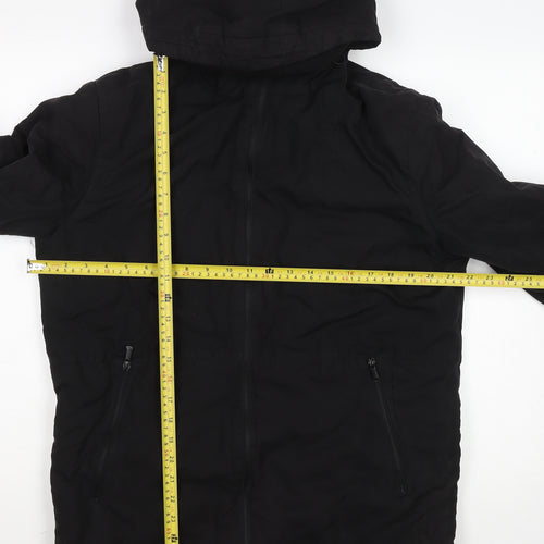 Primark Men’s Black Hooded Parka Jacket Medium Regular Fit