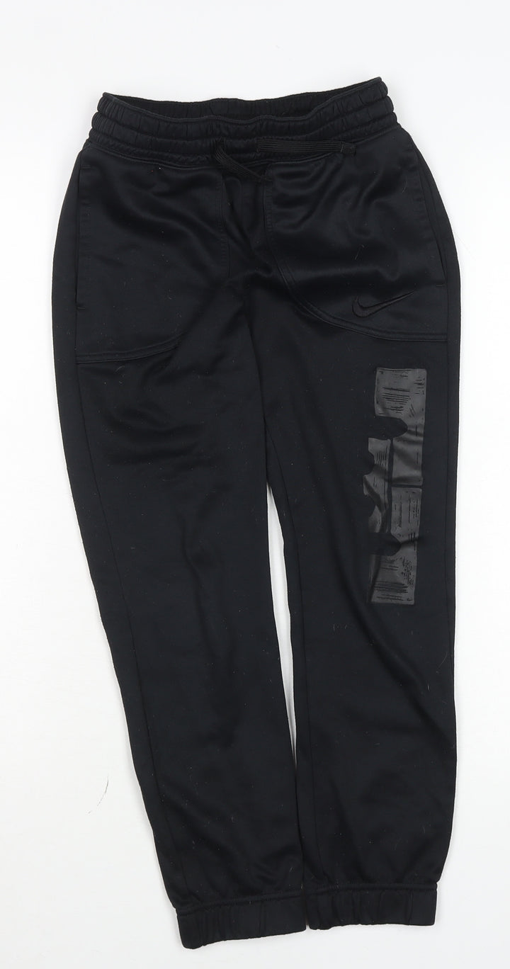 Nike Boys Black Dri-FIT Jogger Activewear Trousers Size M