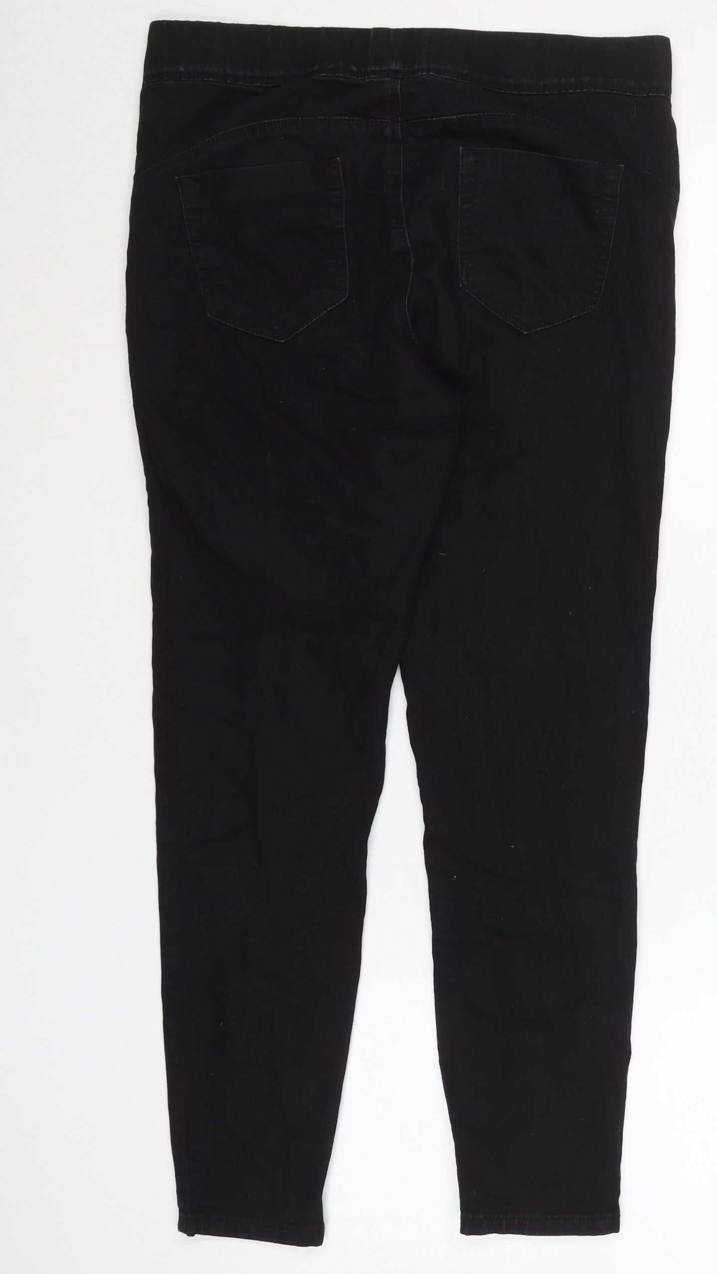 Denim Co Women Black Size 12 Jegging Style Stretch Leggings