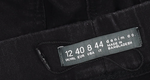 Denim Co Women Black Size 12 Jegging Style Stretch Leggings