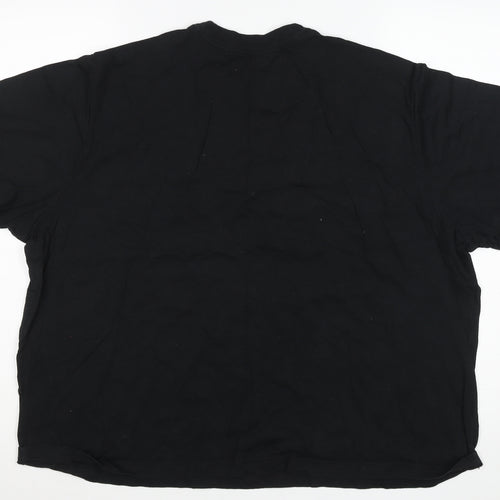 Nike Womens Black XL Loose Fit Air Logo Cotton T-Shirt