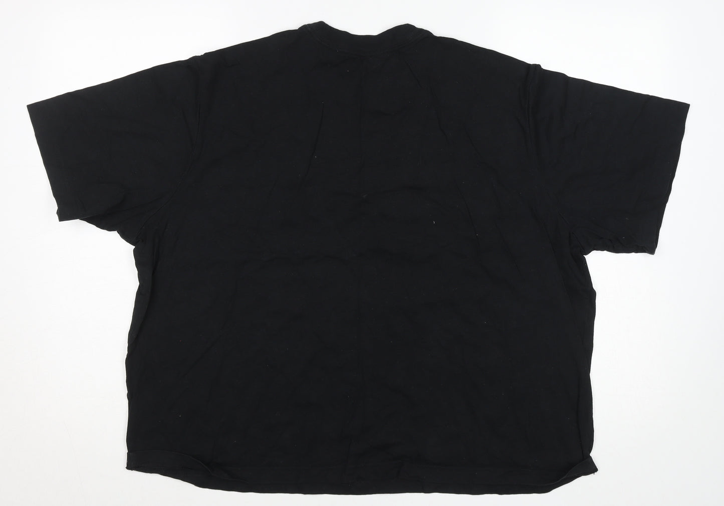 Nike Womens Black XL Loose Fit Air Logo Cotton T-Shirt