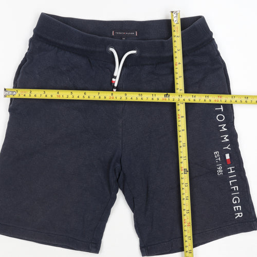 Tommy Hilfiger Boys Navy Sweat Shorts 13-14 Years Drawstring Waist