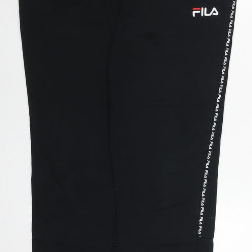 Fila Men's Black Jogger Trousers Size S Regular Fit Activewear
